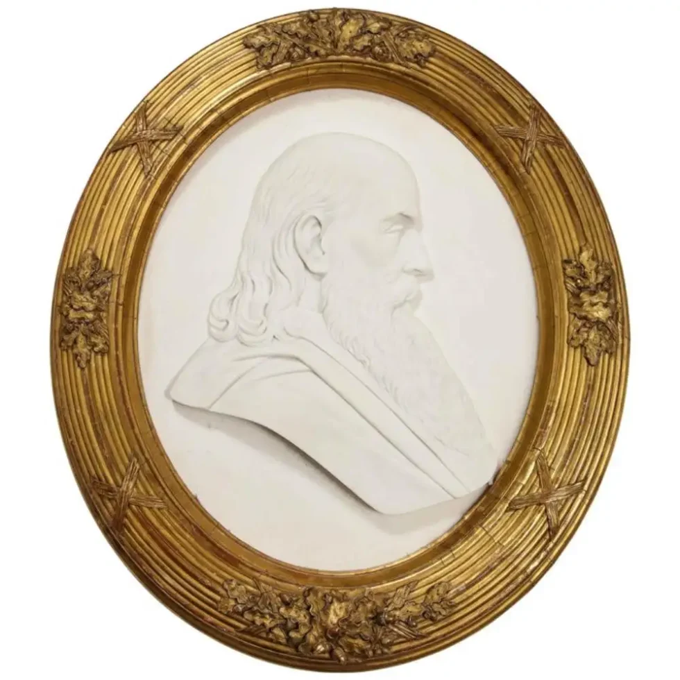 Margaret Foley, Marble Bust "Head of Prophet Zephaniah"