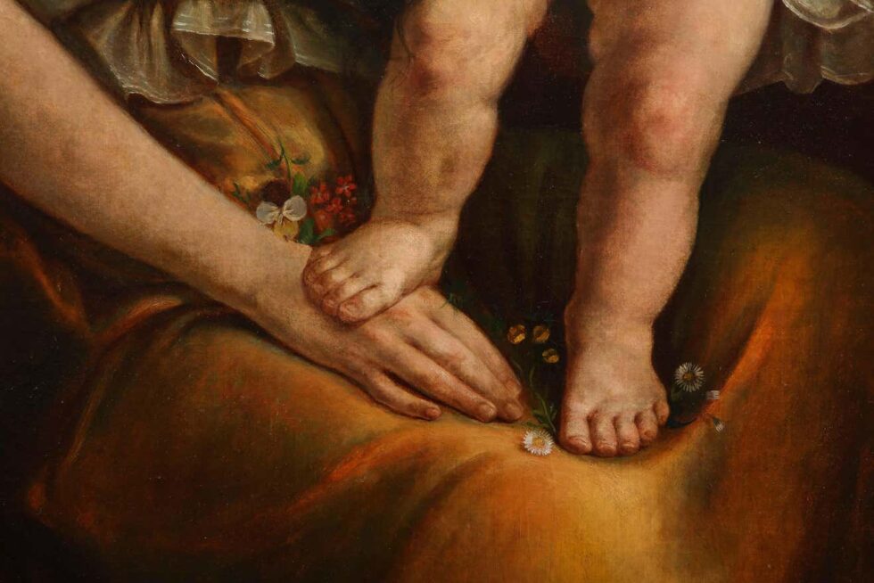 Lilly Martin Spencer (American, 1822-1902) A Portrait of a Mother and Child - Image 9