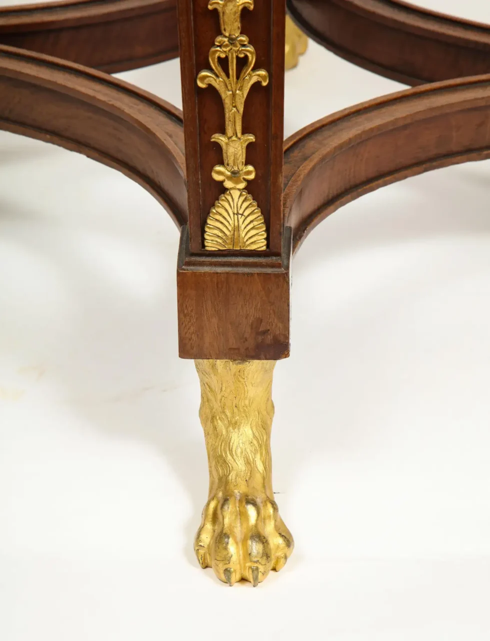 Extremely Fine Russian Empire Ormolu Mounted Mahogany Center Table - Image 6