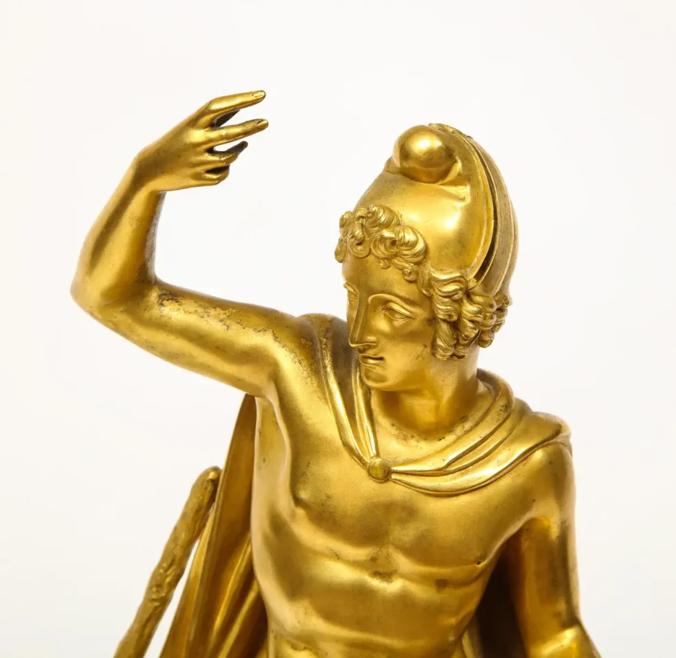 An Exquisite French Empire Ormolu and Cut-Crystal Clock, c. 1815 - Image 19