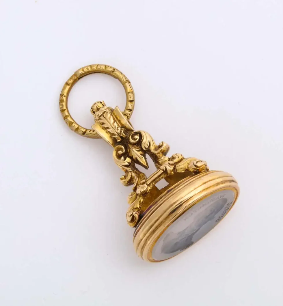A Rare American Gold Intaglio Seal of George Washington, Early 19th Century - Image 2