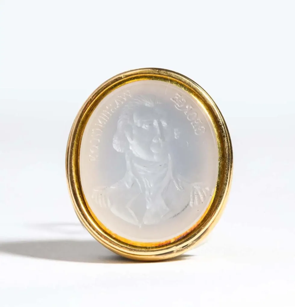 A Rare American Gold Intaglio Seal of George Washington, Early 19th Century - Image 3