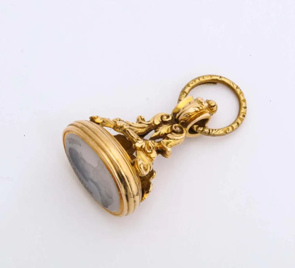 A Rare American Gold Intaglio Seal of George Washington, Early 19th Century - Image 10