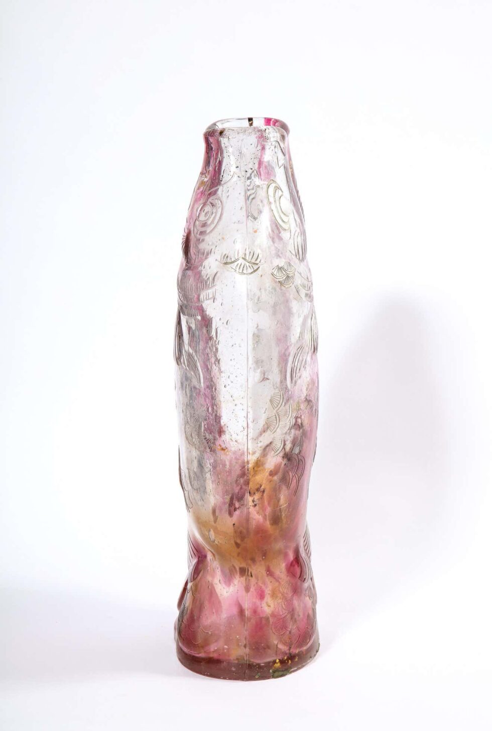 Emile Galle, A Rare & Important Ormolu-Mounted Double Carp Fish Pink-Glass Vase - Image 15