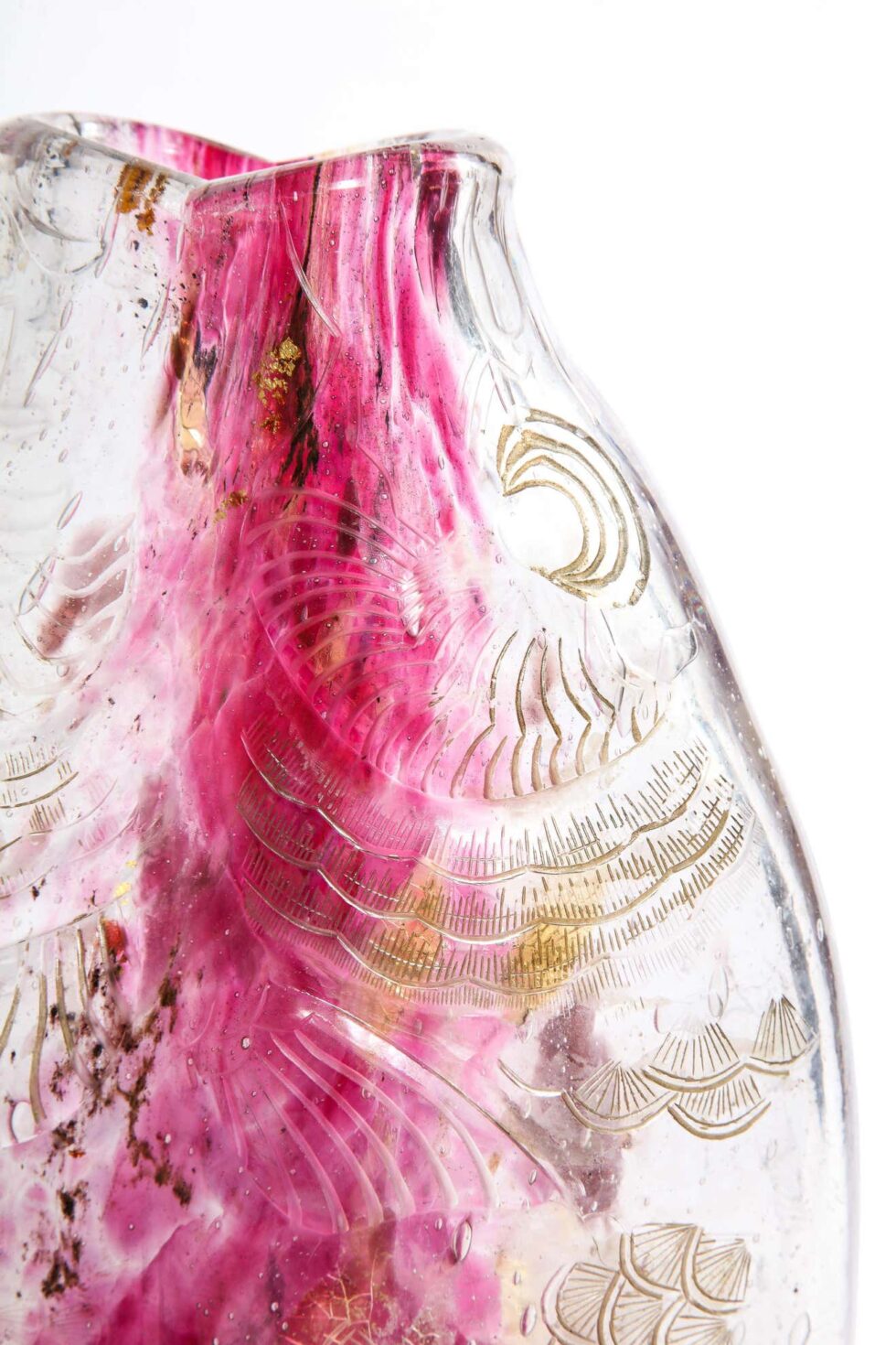 Emile Galle, A Rare & Important Ormolu-Mounted Double Carp Fish Pink-Glass Vase - Image 17