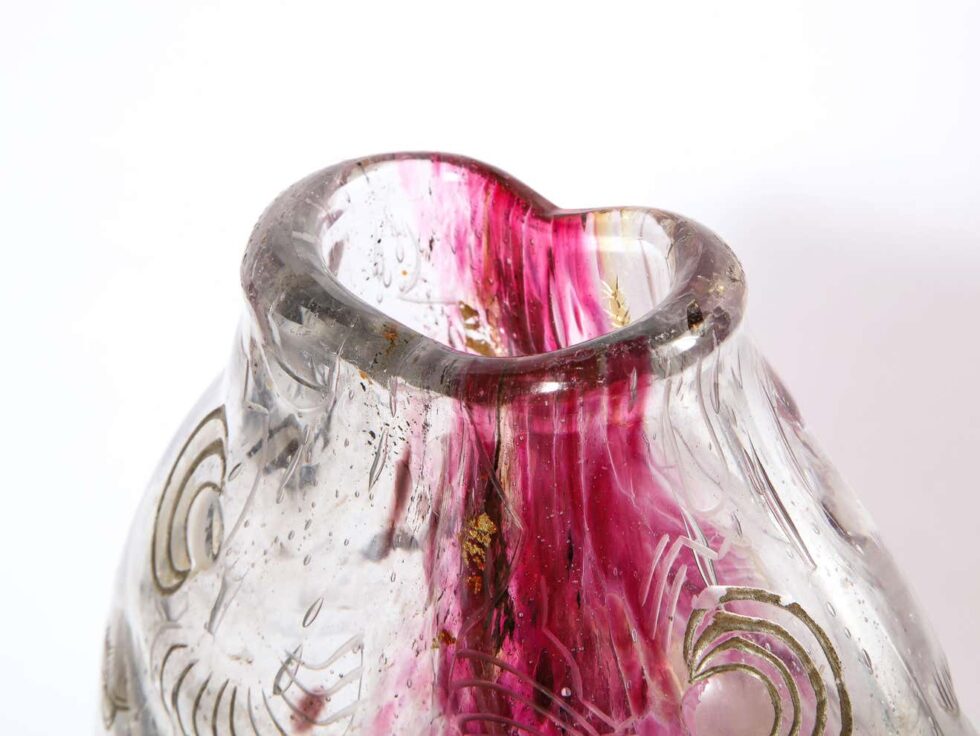 Emile Galle, A Rare & Important Ormolu-Mounted Double Carp Fish Pink-Glass Vase - Image 18