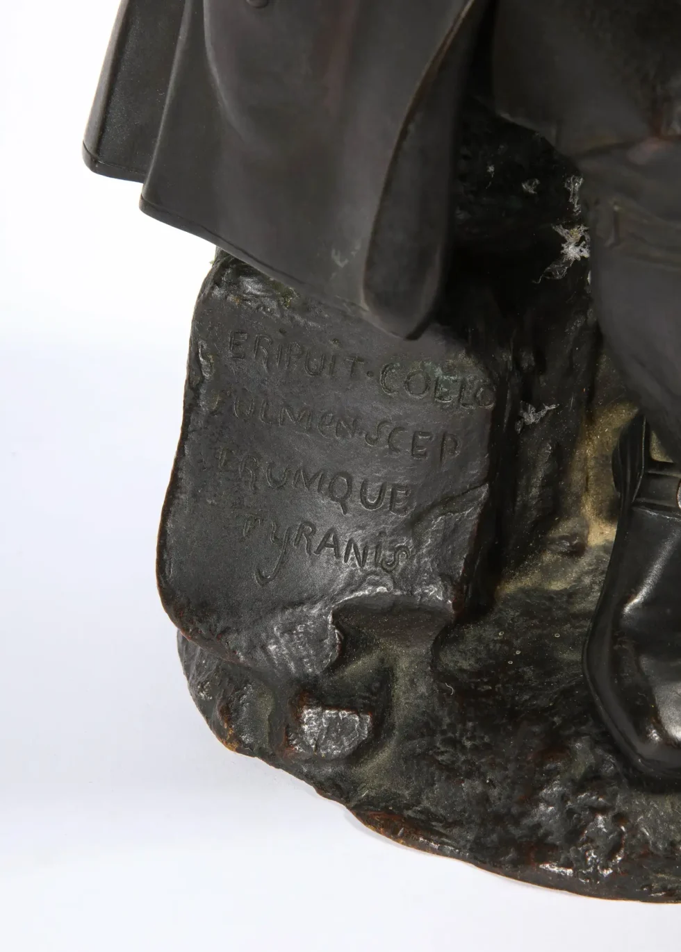 Rare Patinated Bronze Sculpture of Benjamin Franklin, by A. Carrier-Belleuse - Image 7