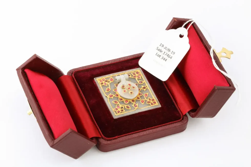 Al Thani Collection, a Mughal Indian Square White Jade Inkwell Cover, circa 1800 - Image 4