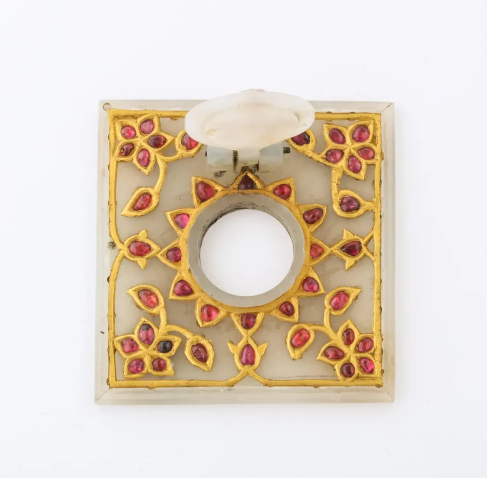 Al Thani Collection, a Mughal Indian Square White Jade Inkwell Cover, circa 1800 - Image 6