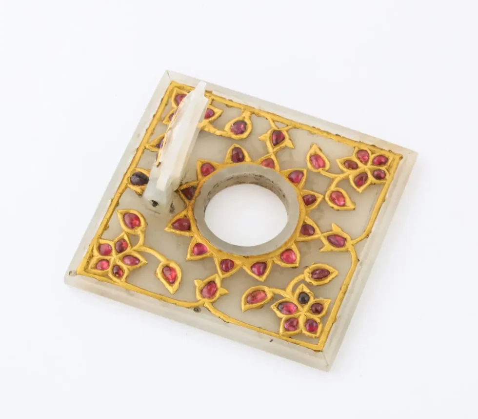 Al Thani Collection, a Mughal Indian Square White Jade Inkwell Cover, circa 1800 - Image 7