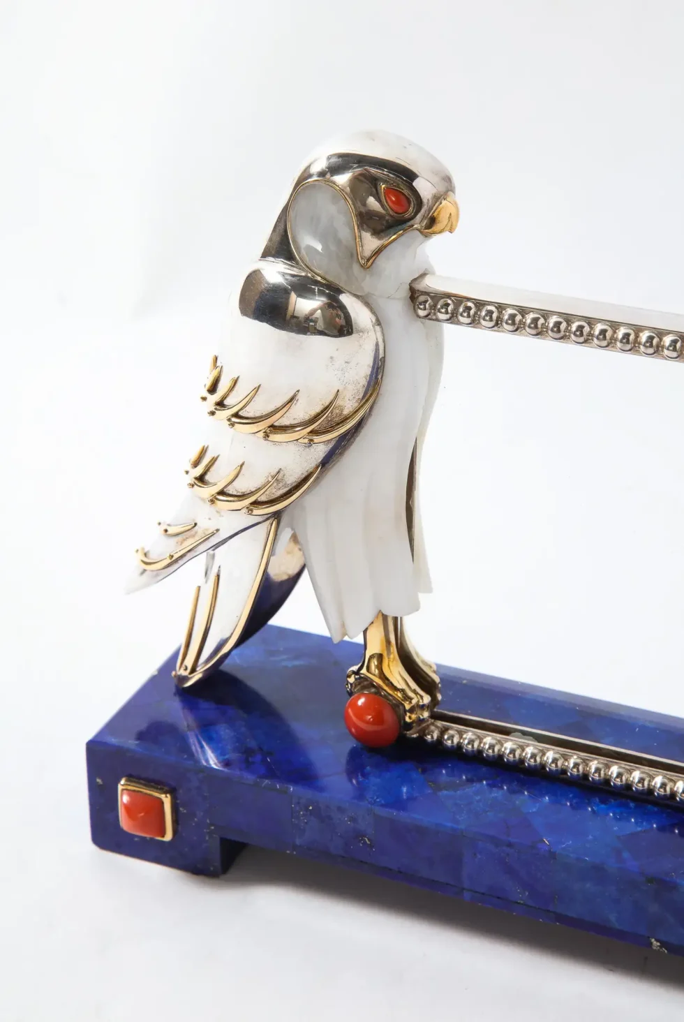 Mellerio Paris, a Silver, Gold, Lapis Lazuli, Coral, and Hardstone Picture Frame - Image 13