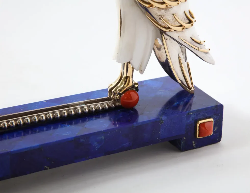 Mellerio Paris, a Silver, Gold, Lapis Lazuli, Coral, and Hardstone Picture Frame - Image 15