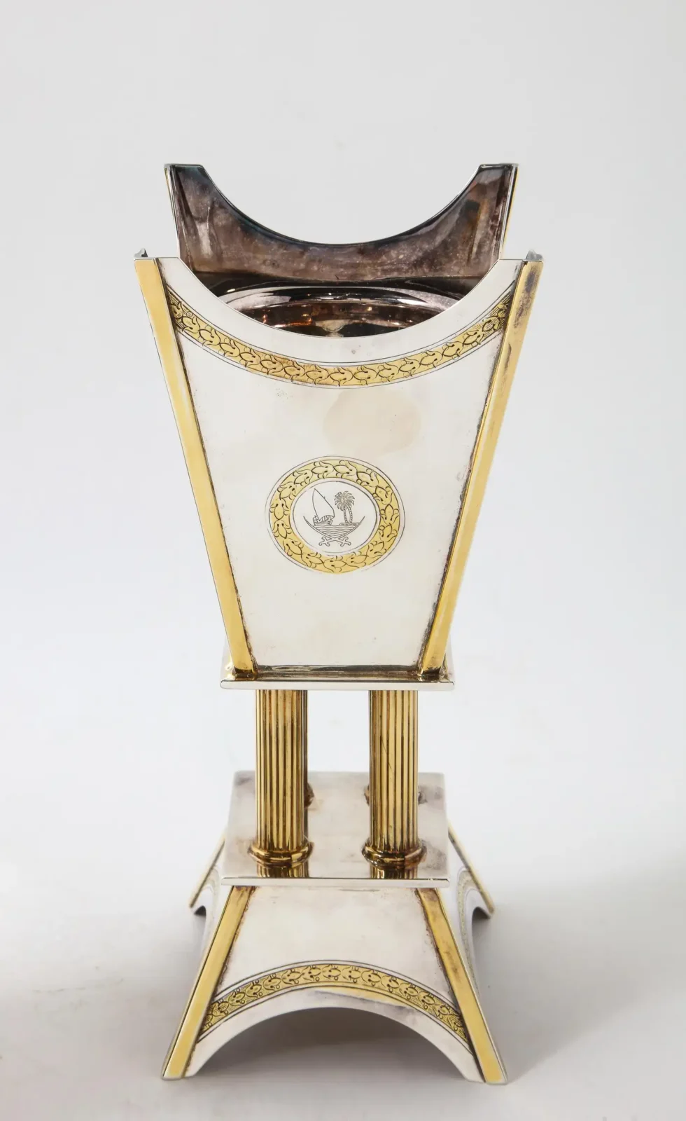 Margaret Thatcher and State of Qatar, Garrard & Co. Silver Gilt Presentation Set - Image 10