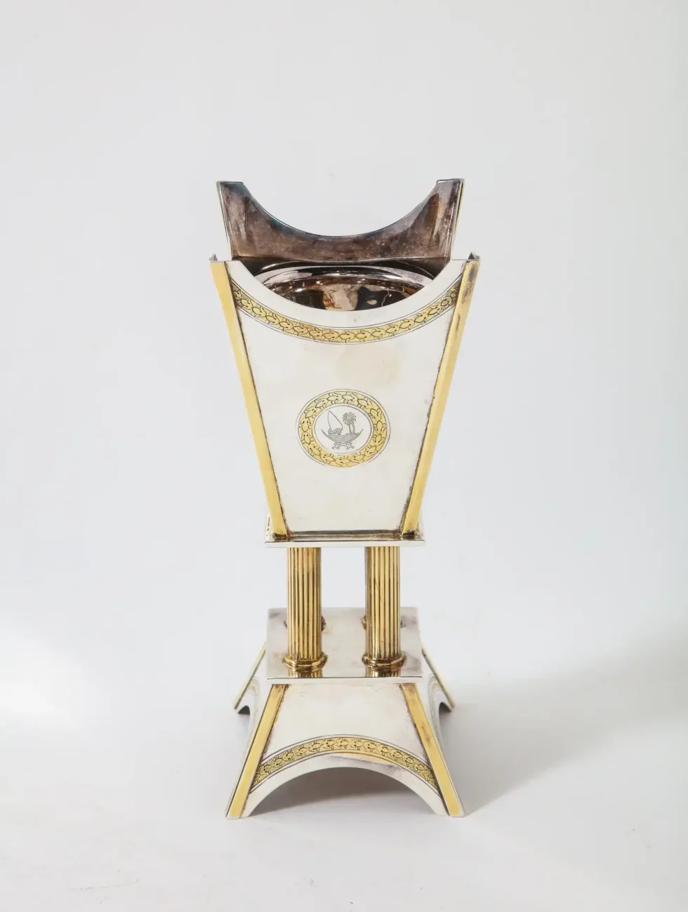 Margaret Thatcher and State of Qatar, Garrard & Co. Silver Gilt Presentation Set - Image 17