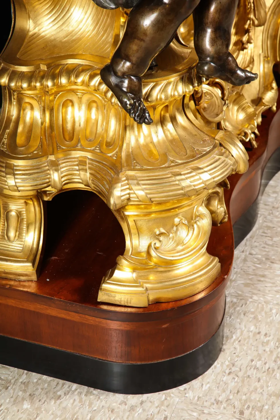 Palatial & Rare Napoleon III French Ormolu and Patinated Bronze Clock, Detouche - Image 14