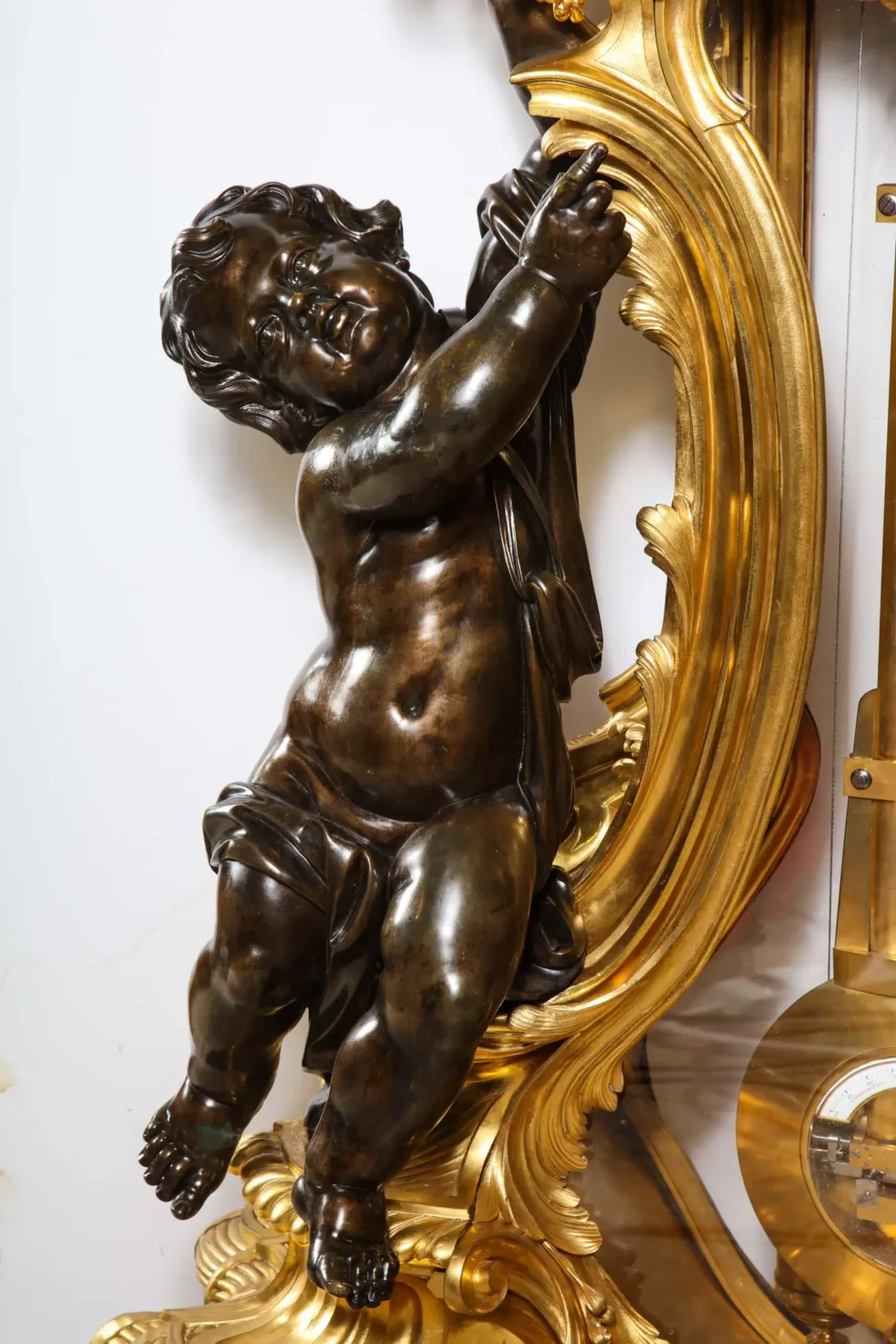 Palatial & Rare Napoleon III French Ormolu and Patinated Bronze Clock, Detouche - Image 16