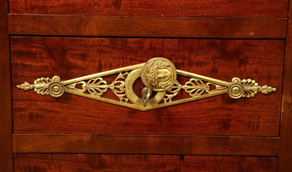 Alexandre Chevrie, Museum French Ormolu Mounted Mahogany Royal Executive Desk - Image 16