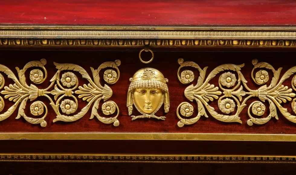 Alexandre Chevrie, Museum French Ormolu Mounted Mahogany Royal Executive Desk - Image 13
