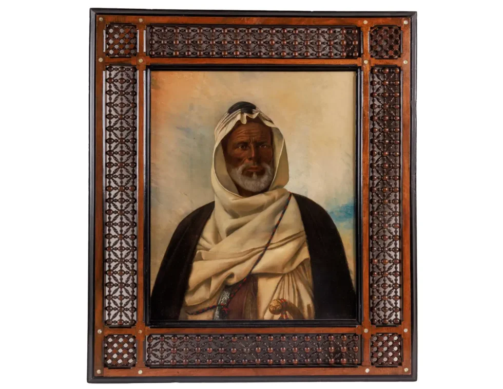 An Exceptional Quality Orientalist Portrait of "A Moorish Chief" 19th Century