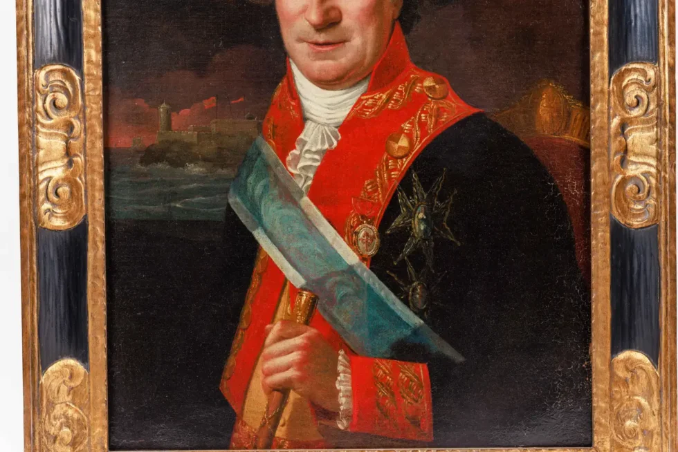 Spanish School (18th Century), A Rare Portrait of Juan Procopio de Bassecourt C. 1780 - Image 3