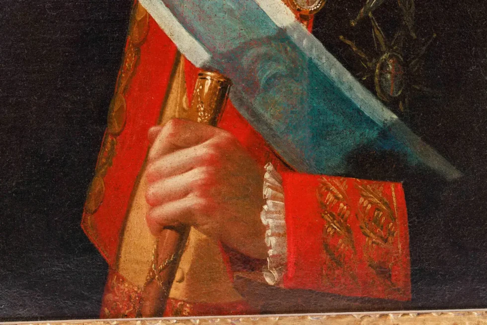 Spanish School (18th Century), A Rare Portrait of Juan Procopio de Bassecourt C. 1780 - Image 10