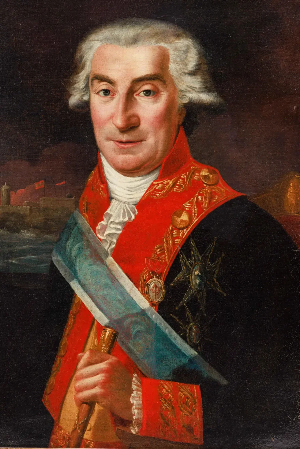 Spanish School (18th Century), A Rare Portrait of Juan Procopio de Bassecourt C. 1780 - Image 11