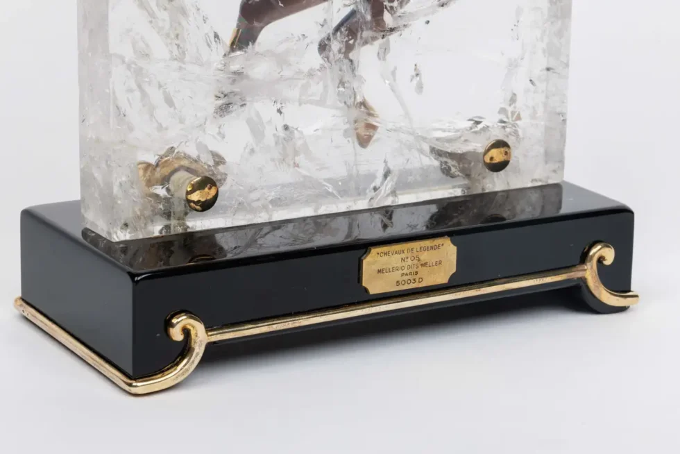 Mellerio Paris, A French Gold, Diamonds, Silver, and Smoky Quartz Carved Horse - Image 19