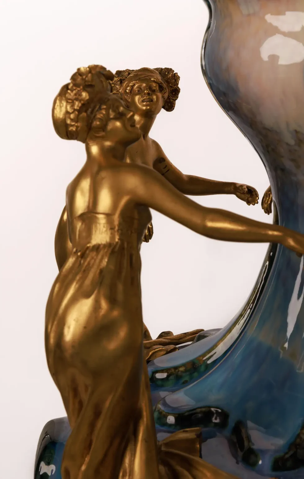 Important Monumental Art Nouveau Ormolu-Mounted Ceramic "Exhibition" Vase - Image 8