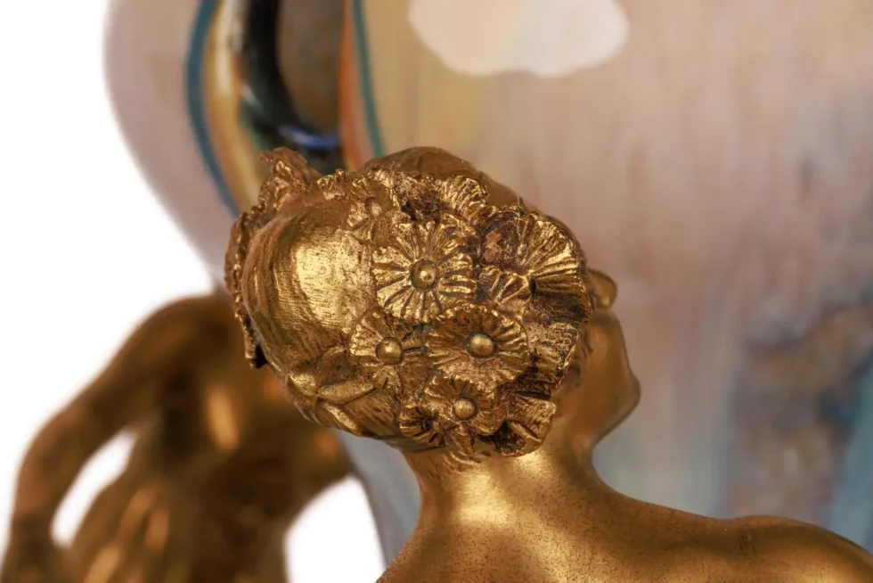 Important Monumental Art Nouveau Ormolu-Mounted Ceramic "Exhibition" Vase - Image 17
