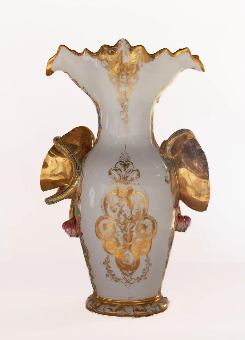 Monumental and Masterful Pair of French Paris Porcelain Hand-Painted Vases - Image 11