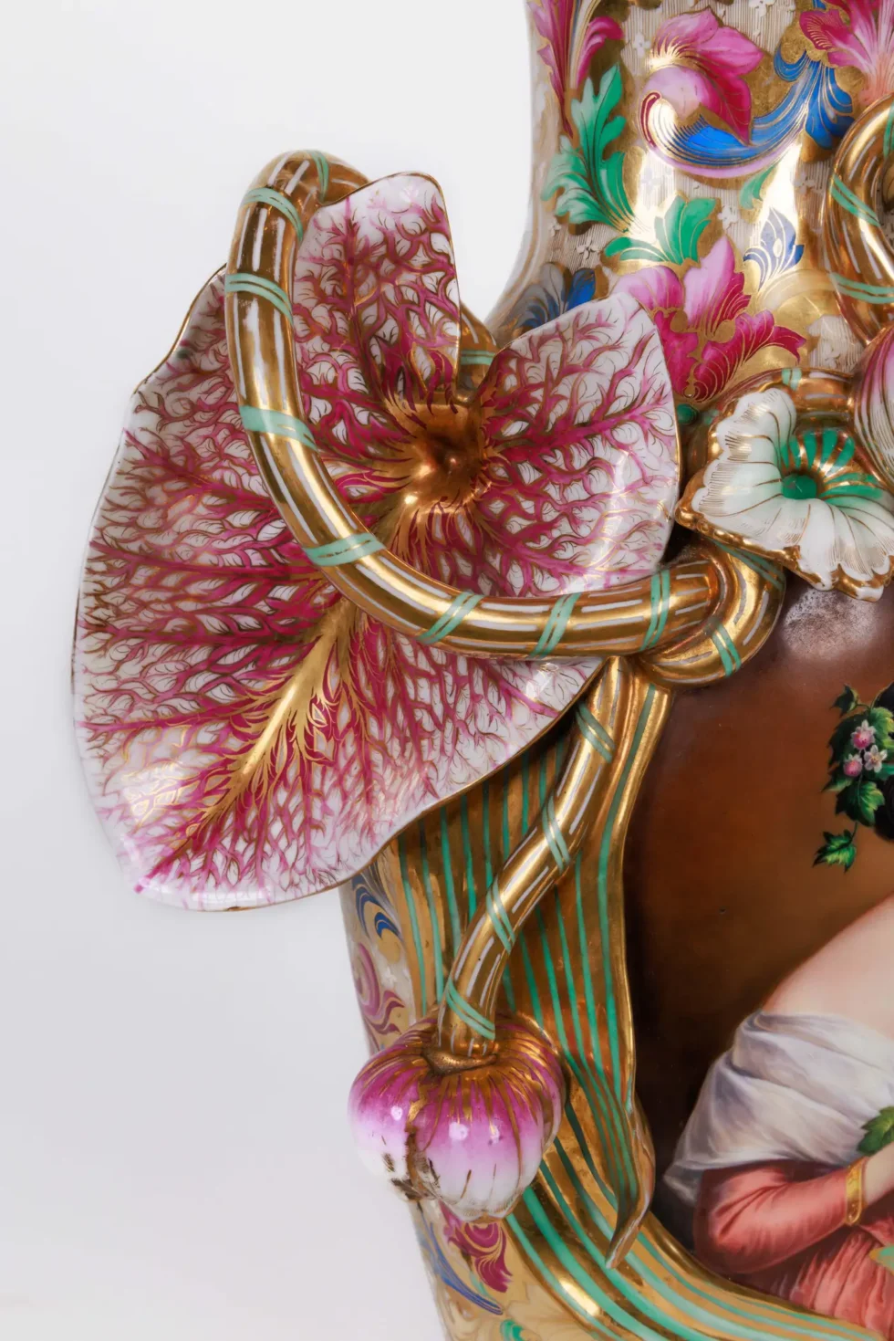 Monumental and Masterful Pair of French Paris Porcelain Hand-Painted Vases - Image 15