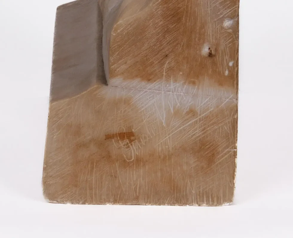 Rare and Important Italian Alabaster Bust Sculpture of Jesus Christ, C. 1860 - Image 12