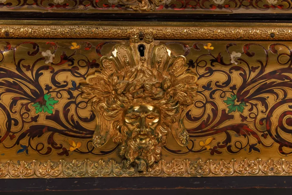 Monumental Louis XIV Style Gilt-Bronze Mounted Boulle Marquetry Casket Box - Image 3