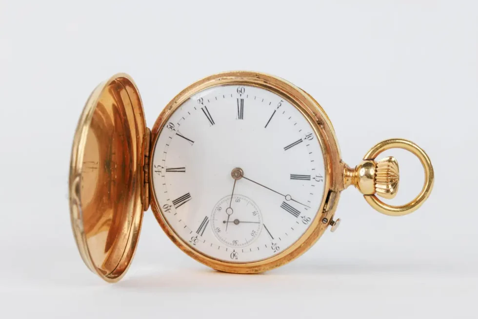 Rare Gold and Enamel Presentation Pocket Watch with Portrait of Naser Shah - Image 12