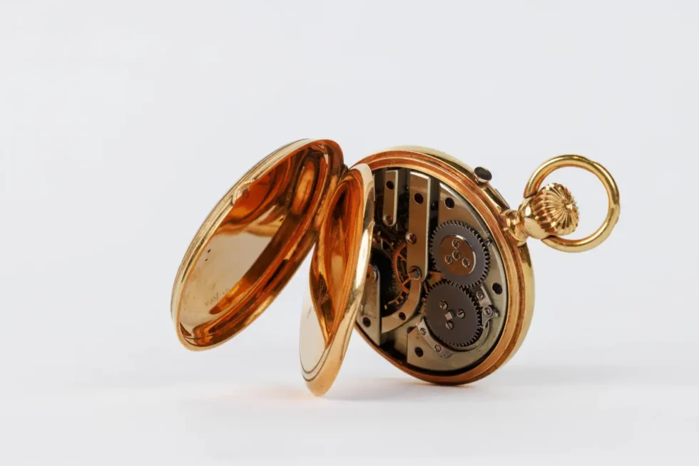 Rare Gold and Enamel Presentation Pocket Watch with Portrait of Naser Shah - Image 15