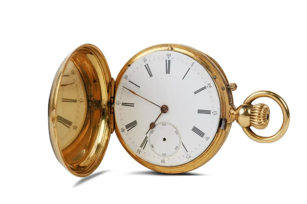 Rare Gold and Enamel Presentation Pocket Watch with Portrait of Naser Shah - Image 18