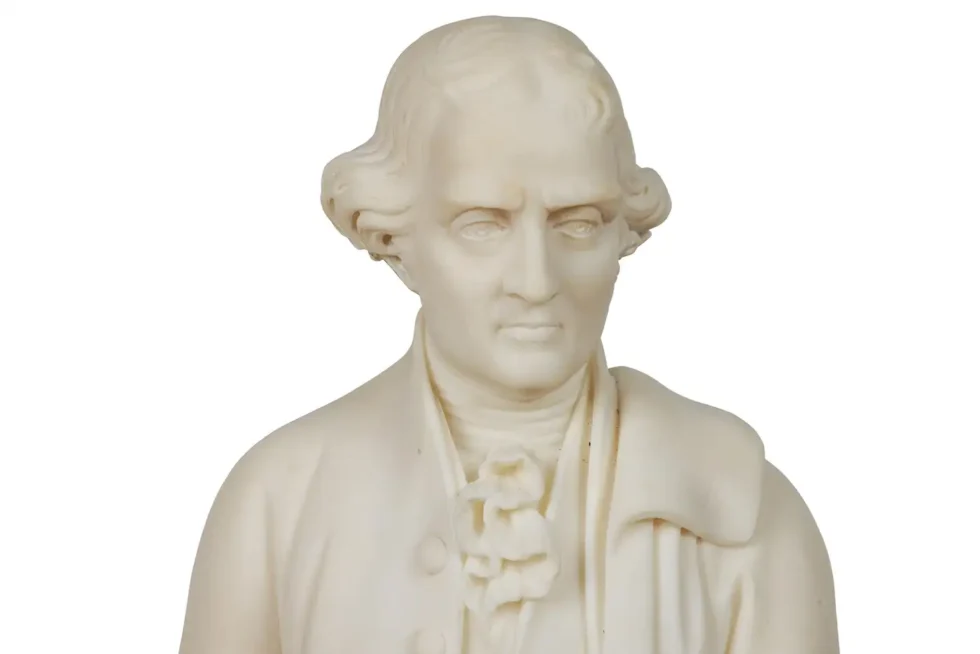 A Rare and Important American Marble Sculpture of Thomas Jefferson, Circa 1870 - Image 6