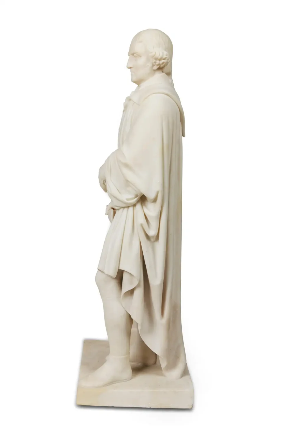 A Rare and Important American Marble Sculpture of Thomas Jefferson, Circa 1870 - Image 13