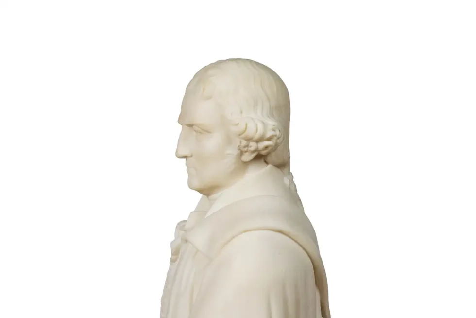 A Rare and Important American Marble Sculpture of Thomas Jefferson, Circa 1870 - Image 14