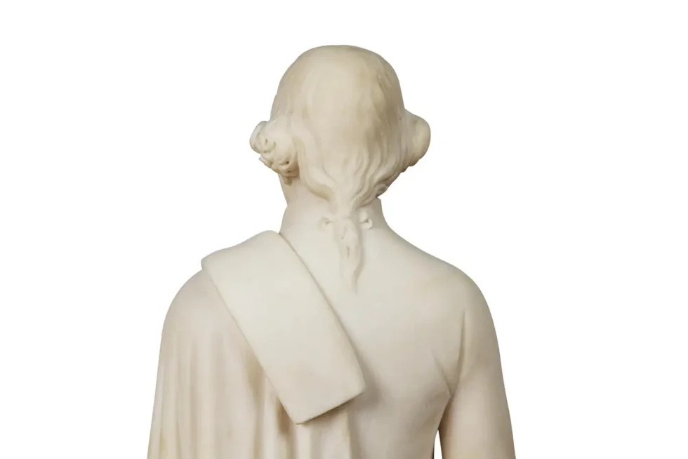 A Rare and Important American Marble Sculpture of Thomas Jefferson, Circa 1870 - Image 16