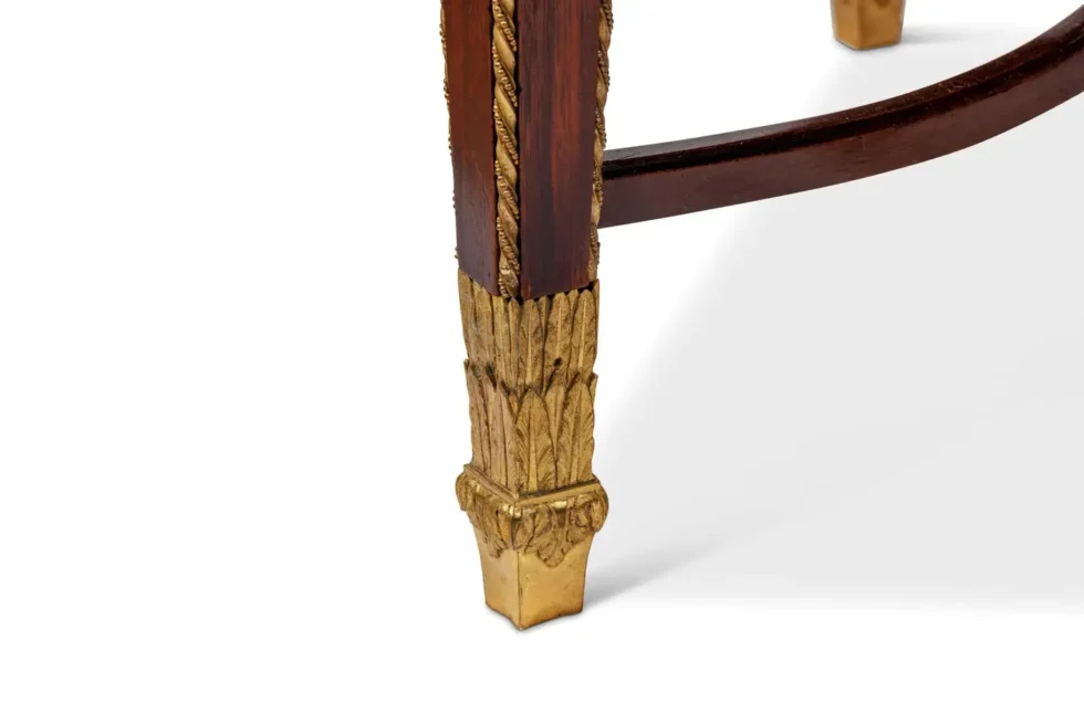 Exceptional Quality French Ormolu-Mounted Mahogany Center Table, Attrib F. Linke - Image 14