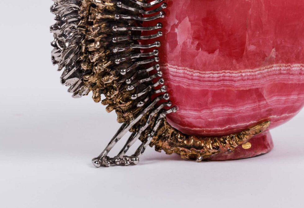 Chaumet Paris, a French Silver-Gilt Seahorse Mounted Rhodochrosite Cup - Image 7