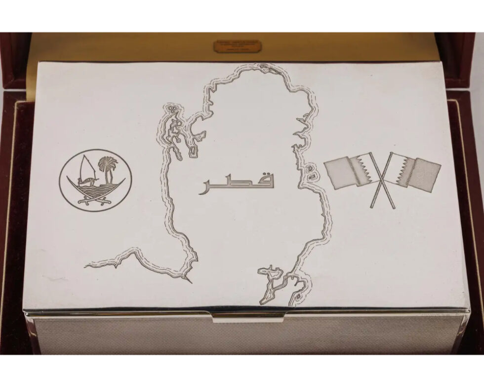 State of Qatar and Grant Macdonald, a Rare Silver Humidor Box - Image 4