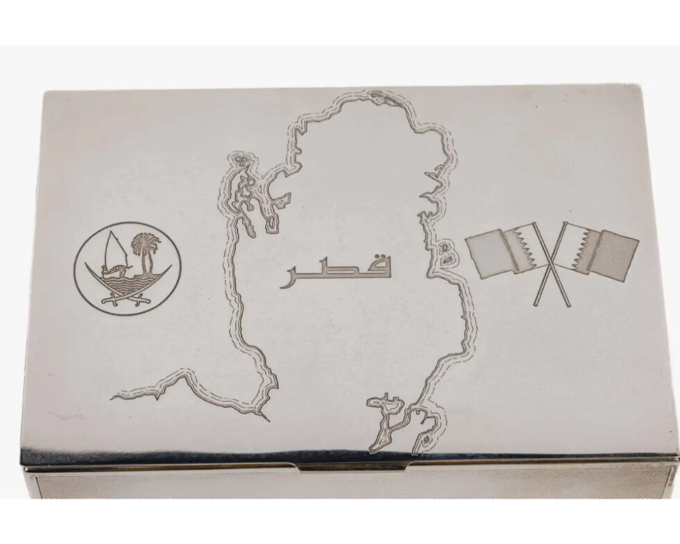 State of Qatar and Grant Macdonald, a Rare Silver Humidor Box - Image 9