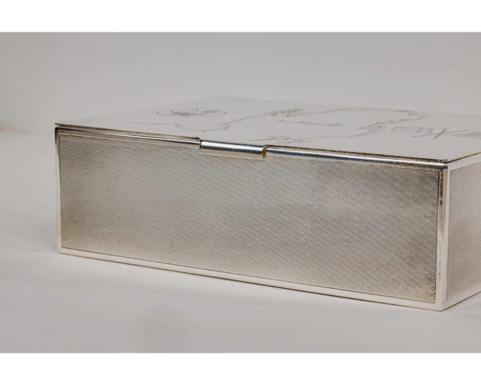 State of Qatar and Grant Macdonald, a Rare Silver Humidor Box - Image 13