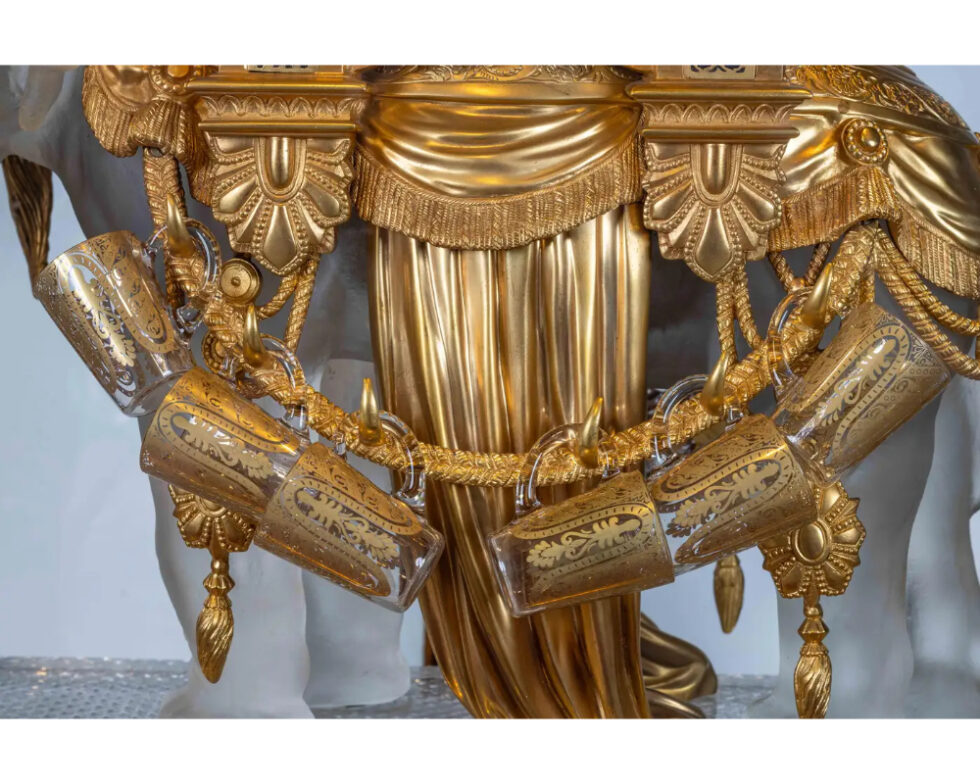 Exquisite Baccarat "Elephant" 'Cave A Liquor' - Exposition Universelle 1878 C. 1885 - Image 4