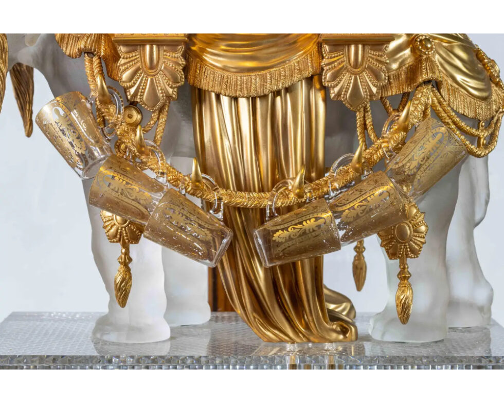 Exquisite Baccarat "Elephant" 'Cave A Liquor' - Exposition Universelle 1878 C. 1885 - Image 8