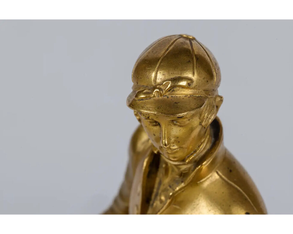 Isidore-Jules Bonheur, A Rare Gilt and Patinated Bronze Jockey on A Horse - Image 17