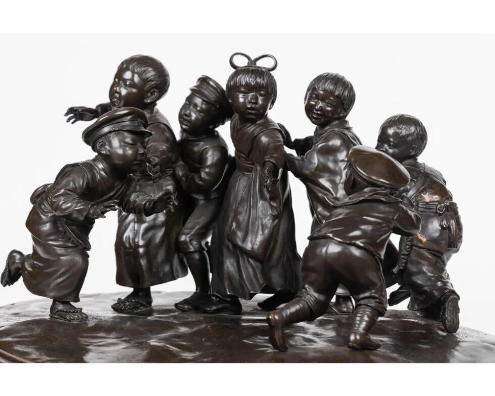 A Large and Exceptional Japanese Meiji Period Tokyo School Bronze Sculpture - Image 3