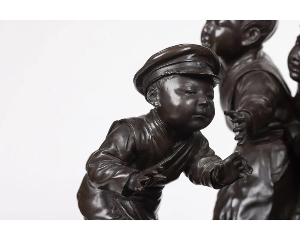 A Large and Exceptional Japanese Meiji Period Tokyo School Bronze Sculpture - Image 4